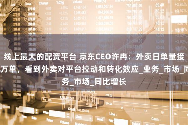 线上最大的配资平台 京东CEO许冉：外卖日单量接近2000万单，看到外卖对平台拉动和转化效应_业务_市场_同比增长